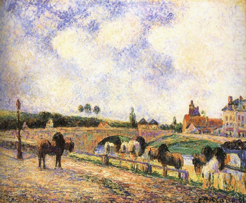 Pang plans Schwarz bridge, Camille Pissarro